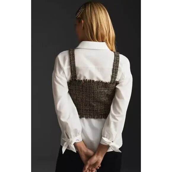 Anthropologie Mare Mare Tweed Crop Top - Picture 4 of 4